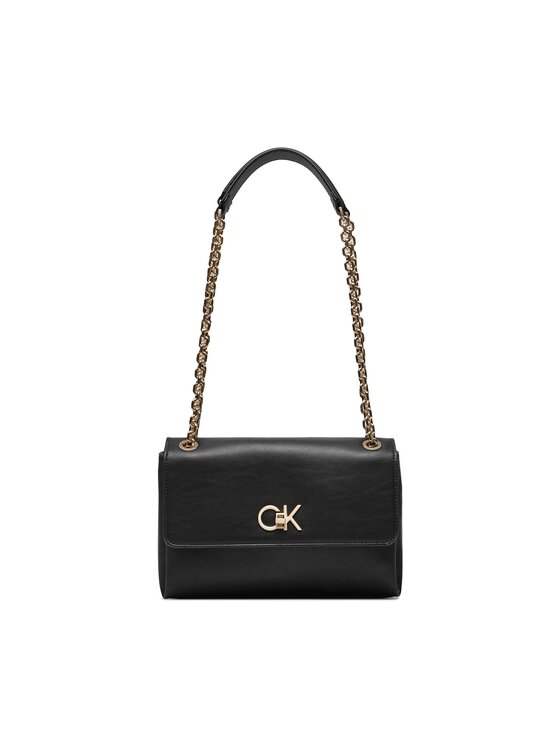 Calvin Klein Handtasche Re Lock Ew Conv Crossbody K K Schwarz