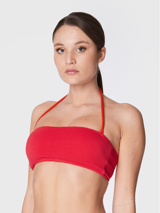 Seafolly Góra od bikini Sea Dive 31034 861 Czerwony Modivo pl