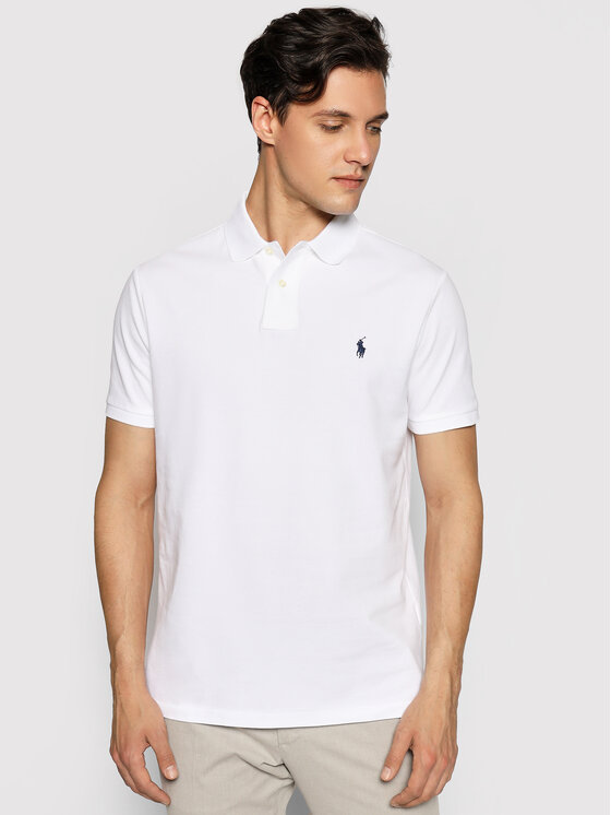 Polo Ralph Lauren Polo Core Replen 710666998 Bianco Custom Slim Fit ...